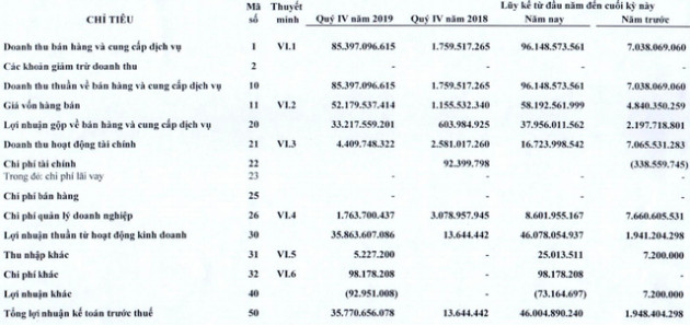 Ghi nhận doanh thu cho thuê hạ tầng, VRG tiếp tục lãi đột biến trong quý 4/2019 - Ảnh 1.