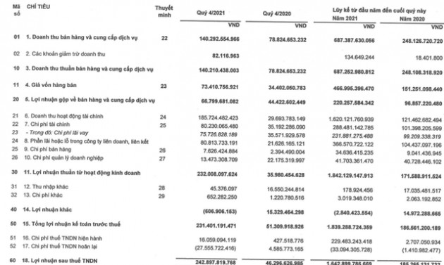 Ghi nhận hơn 1.600 tỷ đồng doanh thu tài chính, IPA báo lãi năm 2021 gấp 8,8 lần cùng kỳ - Ảnh 1.