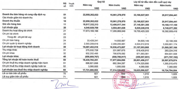 Giá cao su liên tục phá đáy, cao su Thống Nhất vẫn ghi nhận doanh thu Q2/2018 tăng 43% so với cùng kỳ năm trước - Ảnh 1.