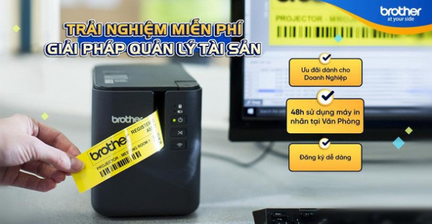 Giải pháp quản lý tài sản với máy in nhãn Brother - Ảnh 2.