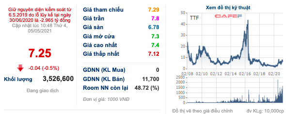 Gỗ Trường Thành (TTF): Quý 1/2021 lỗ ròng 40 tỷ đồng, vốn chủ đang âm 624 tỷ - Ảnh 2.