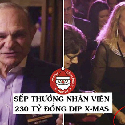 Góc ấm lòng: Ông già Noel phiên bản ‘xịn đét’, thưởng 230 tỷ đồng cho nhân viên dịp Giáng sinh vì không nghĩ ra được cách nào hay hơn để tri ân!