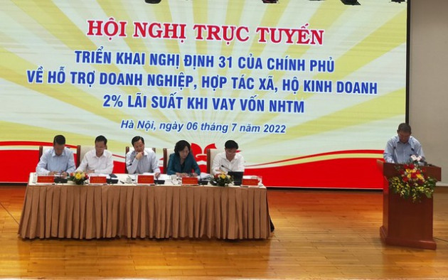 Gói hỗ trợ lãi suất 2%: Đề nghị hỗ trợ hơn 16 ngàn tỉ đồng trong năm 2022