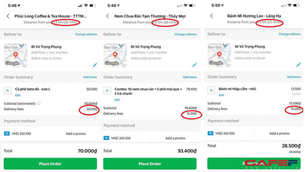 GrabFood tăng giá giờ cao điểm giống GrabBike, GrabCar: Nhà hàng nào đông khách cước phí cũng tăng - Ảnh 3.