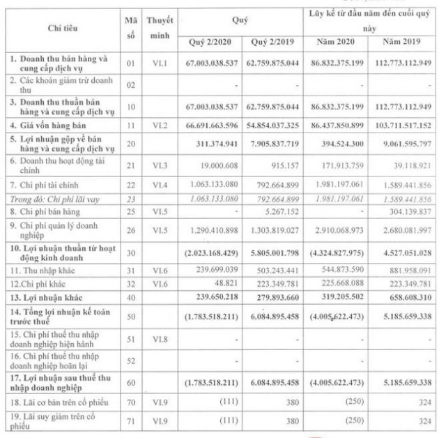 Habeco - Hải Phòng (HBH): 6 tháng đầu năm 2020 lỗ 4 tỷ đồng - Ảnh 1.