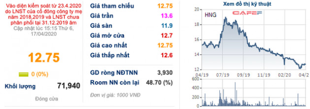 HAGL Agrico (HNG): Cổ phiếu bị đưa vào diện cảnh báo, chỉ được giao dịch nửa phiên từ ngày 23/4 - Ảnh 1.