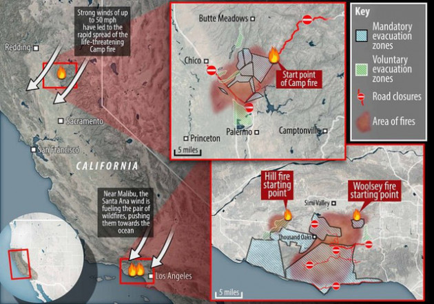 Hãi hùng cảnh cháy rừng giống “bom hạt nhân phát nổ” ở California, Mỹ - Ảnh 5.