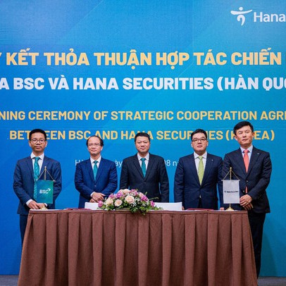 HANA Securities (Hàn Quốc) đã chính thức thanh toán để trở thành cổ đông chiến lược của Công ty Chứng khoán BIDV (BSC)