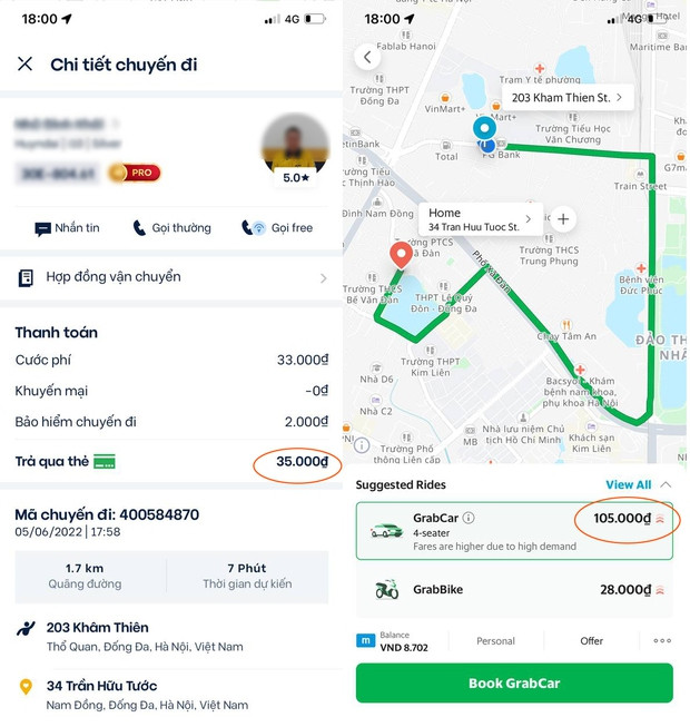  Hành khách than trời vì giá cước GrabCar tăng cao hơn cả taxi truyền thống, đặt xe ngày càng khó - Ảnh 9.