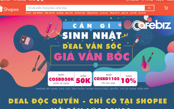 Hãy xem cách các đối thủ chúc mừng sinh nhật bạn hàng xóm Shopee ra sao? - Ảnh 1.