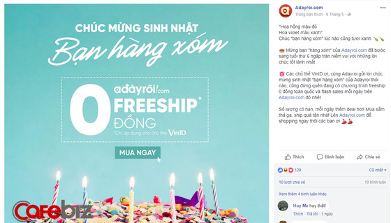 Hãy xem cách các đối thủ chúc mừng sinh nhật bạn hàng xóm Shopee ra sao? - Ảnh 2.