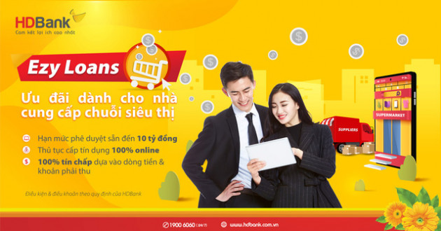 HDBank cấp tín dụng 100% online, tiếp sức nguồn vốn ưu đãi cho nhà cung cấp siêu thị - Ảnh 1.