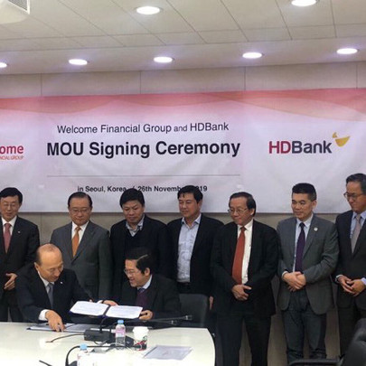 HDBank ký thỏa thuận ghi nhớ với tập đoàn tài chính WFG của Hàn Quốc