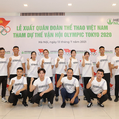 Herbalife đồng hành tổ chức Lễ xuất quân Đoàn thể thao Việt Nam tham dự Olympic Tokyo 2020