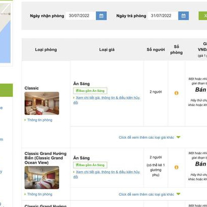 Hồ Tràm thiếu cơ sở lưu trú cao cấp, resort 5 sao liên tục hết phòng