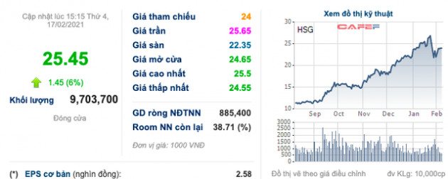 Thị trường bứt phá mạnh, Tập đoàn Hoa Sen (HSG) muốn lùi quyết định mua 22 triệu cổ phiếu quỹ, ngược lại sẽ bán hết số đang có - Ảnh 1.