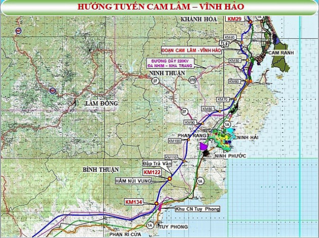 Hơn 18.000 tỷ đồng làm tuyến cao tốc Cam Lâm - Vĩnh Hảo - Ảnh 1.