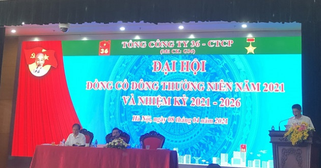 Họp ĐHĐCĐ Tổng công ty 36: Cuối năm 2021 khởi công dự án 6-8 Chùa Bộc - Ảnh 1.