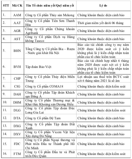 HoSE: Có 65 mã không được cấp margin tính đến 24/8, đa phần thuộc diện cảnh báo như DXG, GTN, HAG, HNG, HVN, YEG… - Ảnh 1.