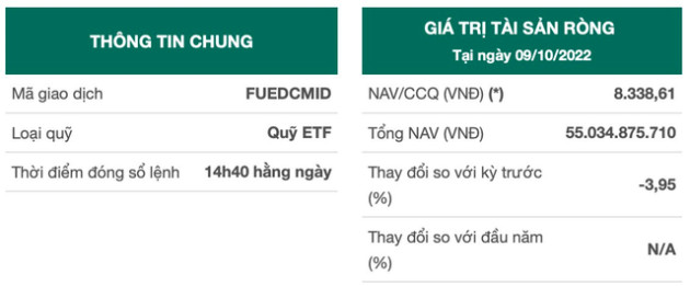 HoSE niêm yết bổ sung 200.000 chứng chỉ quỹ ETF DCVFM VNMIDCAP (FUEDCMID) kể từ 10/10 - Ảnh 1.