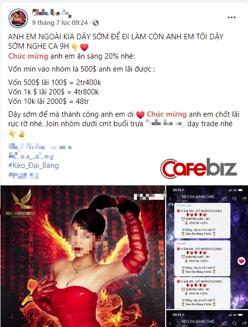 Hứa hẹn bỏ vốn 500 USD, có ngay lãi 20% ăn sáng: Nghi vấn nhóm hot girl tài chính là đội nhóm chuyên lừa đảo cá cược, kiêm đa cấp núp bóng Bitcoin - Ảnh 2.