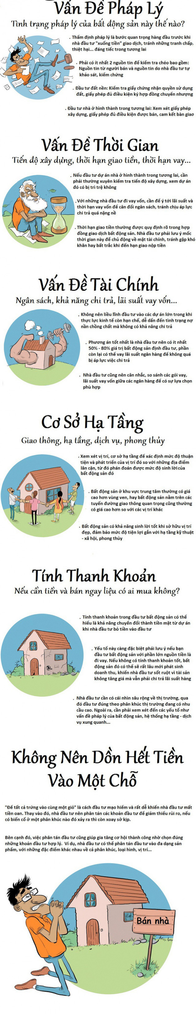 [Infographic] 6 lưu ý khi đầu tư bất động sản để tránh mất sạch vốn - Ảnh 1.