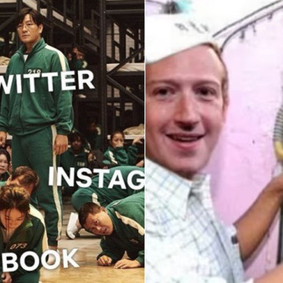 Internet ngập tràn meme sau vụ Facebook ‘bay màu’: Từ ăn theo Squid Game đến ảnh Mark Zuckerberg tự tay khắc phục sự cố