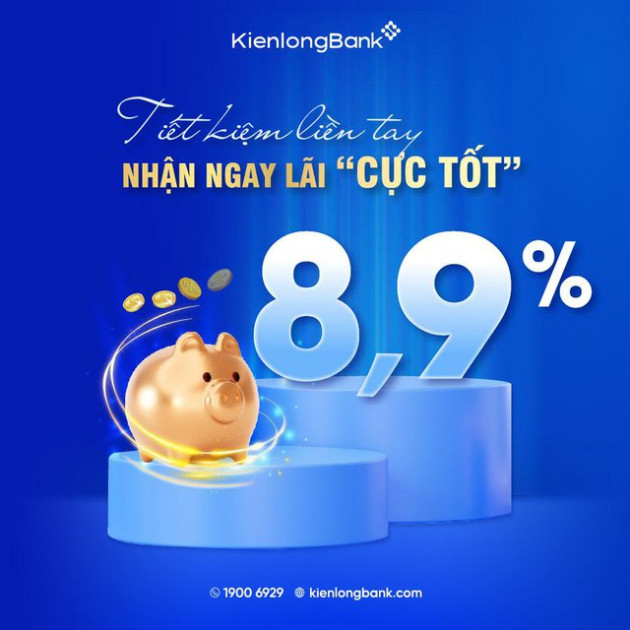 Khách hàng gửi tiết kiệm tại KienlongBank nhận lãi lên tới 8,9% cùng quà tặng - Ảnh 1. Khách hàng gửi tiết kiệm tại KienlongBank nhận lãi lên tới 8,9% cùng quà tặng - Ảnh 1.