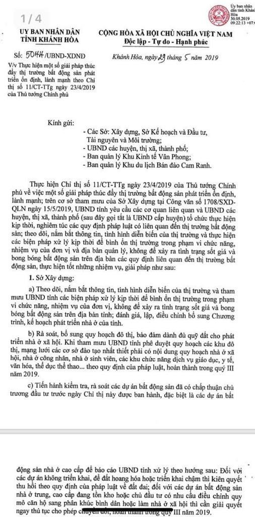 Khánh Hòa siết chặt thị trường BĐS, ngăn chặn nguy cơ bong bóng - Ảnh 1.