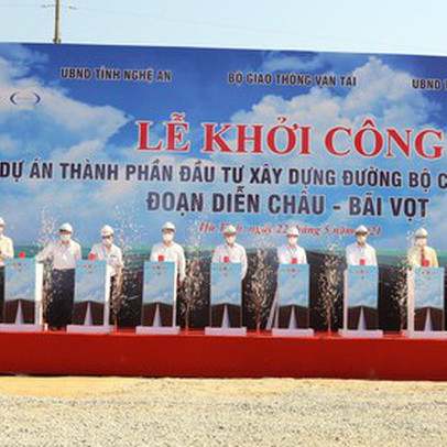 Khởi công dự án cao tốc Diễn Châu - Bãi Vọt với tổng đầu tư hơn 11 nghìn tỷ đồng