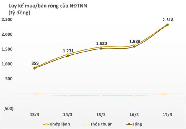 Khối ngoại mua ròng hơn 2.300 tỷ đồng trong tuần cơ cấu ETFs, gom hàng trăm tỷ HSG, POW, SSI - Ảnh 1.