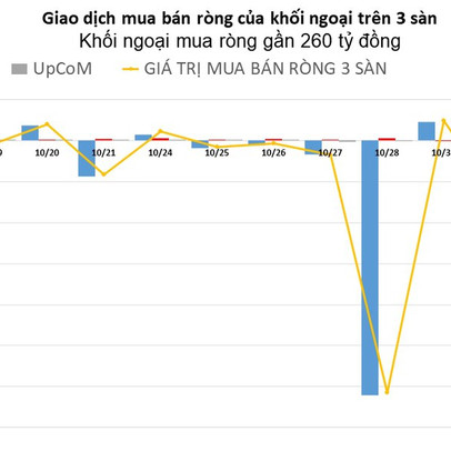 Khối ngoại quay lại mua ròng gần 260 tỷ đồng