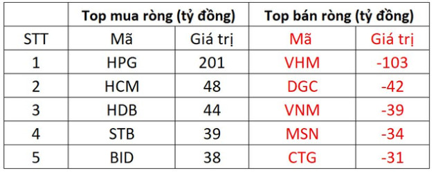 Khối ngoại quay xe mua ròng trong phiên thị trường giảm mạnh, tập trung gom HPG - Ảnh 1.