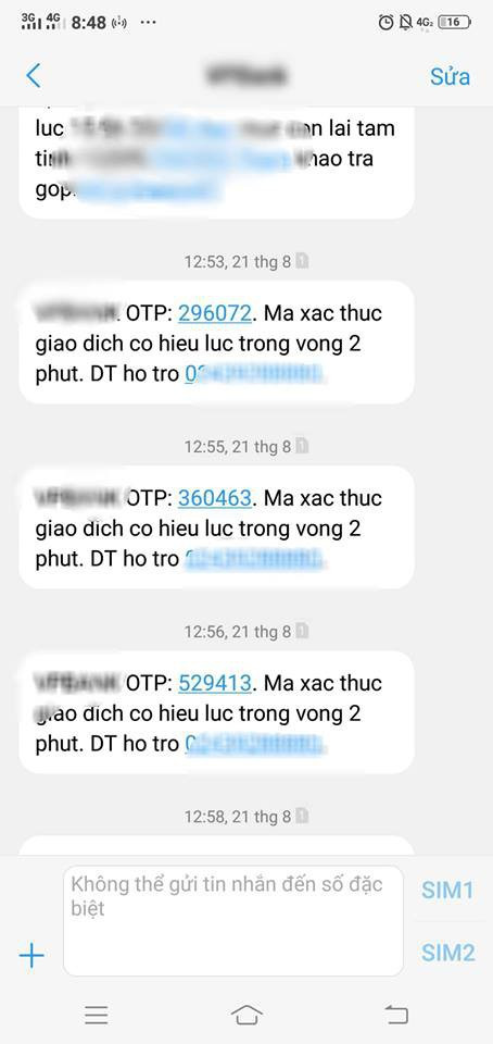 Khởi tố nhóm lừa lấy mã OTP ngân hàng, chiếm đoạt 2 tỉ đồng