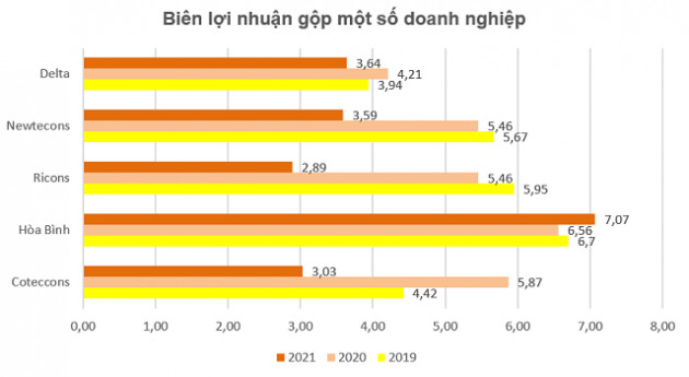 Không cạnh tranh giá thầu, biên lợi nhuận gộp Xây dựng Delta vẫn vượt Coteccons, Ricons, Newtecons - Ảnh 4.