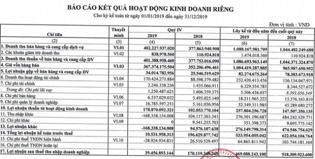 Không kịp thoái vốn như dự tính, công ty mẹ Cao su Phước Hoà chỉ đạt 43% kế hoạch lợi nhuận 2019, cổ phiếu lao dốc - Ảnh 1.