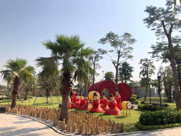 Khu đô thị, chung cư rộn ràng tràn ngập sắc xuân đón Tết Canh Tý - Ảnh 16.