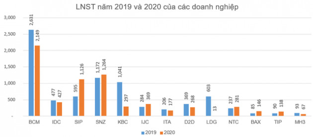 KQKD ngành BĐS Khu công nghiệp năm 2020: Nhiều doanh nghiệp lãi lớn, giá cổ phiếu tăng mạnh - Ảnh 2.