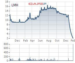 Landmark Holding (LMH) báo lỗ quý 4, cổ phiếu rơi một mạch từ 12.000 xuống 2.000 đồng - Ảnh 1.