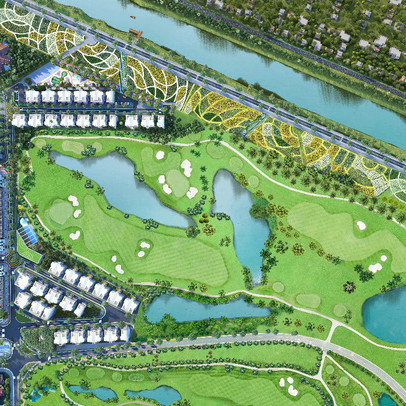 Làng sinh thái Golf Tây Sài Gòn Green Center chính thức khai trương nhà mẫu