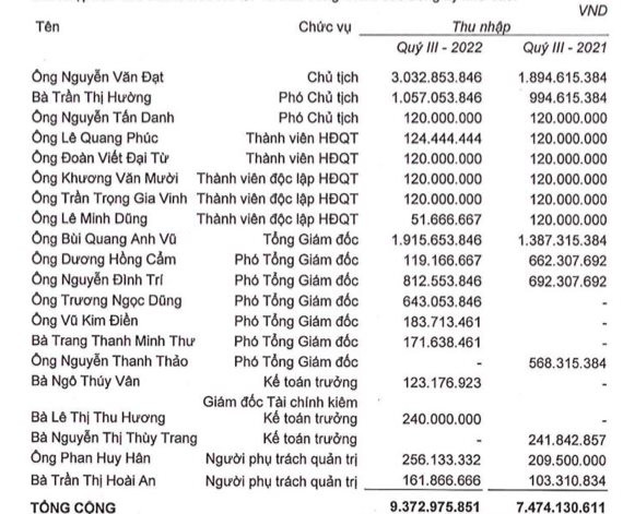 Lãnh đạo một công ty bất động sản vốn hóa tỷ đô nhận thu nhập hơn 1 tỷ đồng/tháng - Ảnh 2.