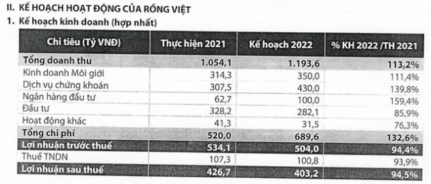 Lên kế hoạch tăng vốn gấp đôi, Chứng khoán Rồng Việt (VDSC) bất ngờ cài số lùi chỉ tiêu lợi nhuận năm 2022 - Ảnh 1.