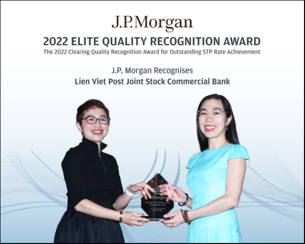 Lienvietpostbank vinh dự nhận giải thưởng thanh toán quốc tế do JPMorgan Chase trao tặng - Ảnh 1.
