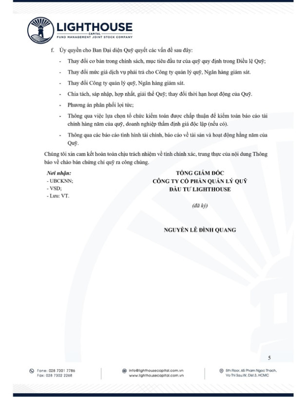 Lighthouse Capital thông báo chào bán chứng chỉ Quỹ LHBF ra công chúng - Ảnh 5.