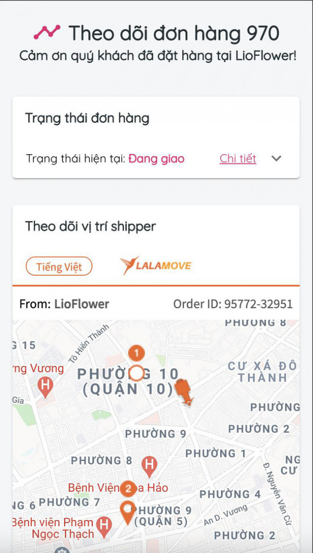 LioFlower: Shop hoa giao hàng 45 phút, chỉ bằng một nửa thời gian so với truyền thống - Ảnh 3.