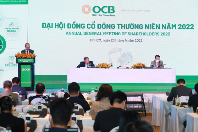 [Live] ĐHCĐ OCB: Sẽ trả cổ phiếu thưởng cho cổ đông tỷ lệ 30% trong năm nay - Ảnh 1.