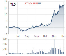 Lỡ bán đáy hồi đầu năm, Chủ tịch TLD đăng ký mua lại 4 triệu cổ phiếu ở vùng giá cao gấp đôi - Ảnh 1.