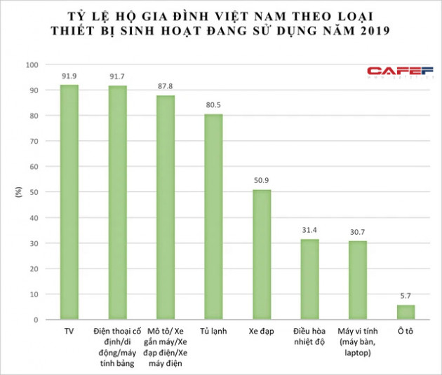 Lộ diện 5 tỉnh thành có tỷ lệ hộ gia đình sở hữu ô tô nhiều hơn điều hoà - Ảnh 1.