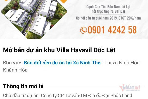 Lộ diện 7 dự án “ma” đình đám ở Khánh Hòa - Ảnh 2.