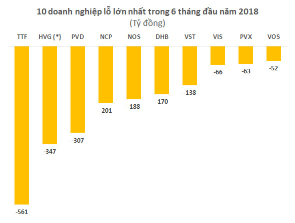 Lộ diện những khoản lỗ lớn nhất nửa đầu năm 2018 - Ảnh 2.